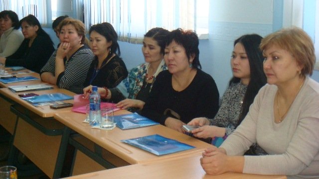 27 января проводилось ОМО по казахскому языку «Іскерлік кездесу».