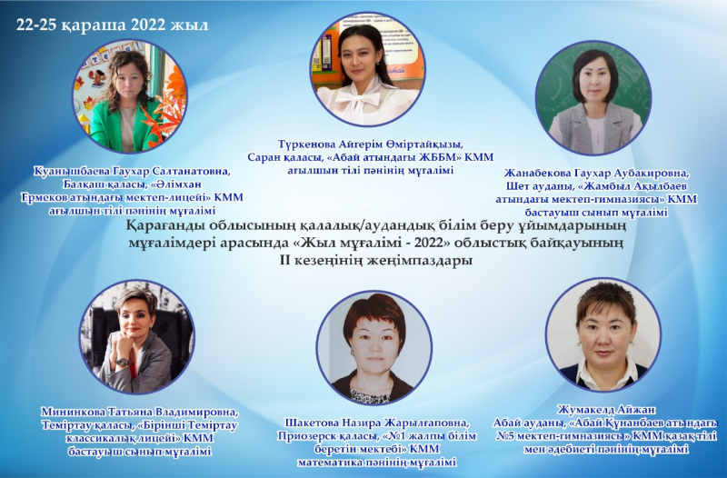 Итоги второго этапа областного конкурса «Учитель года-2022»