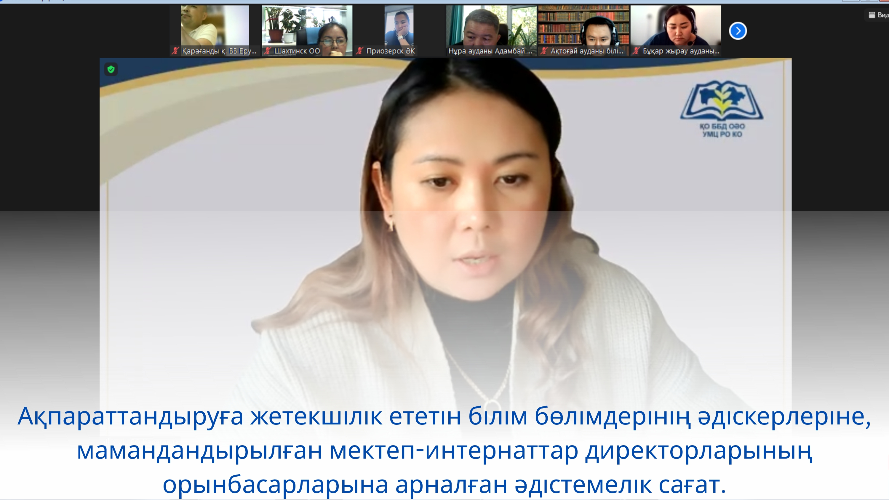 Методический час для методистов отделов образования, заместителей директоров специализированных школ-интернатов, курирующих информатизацию.